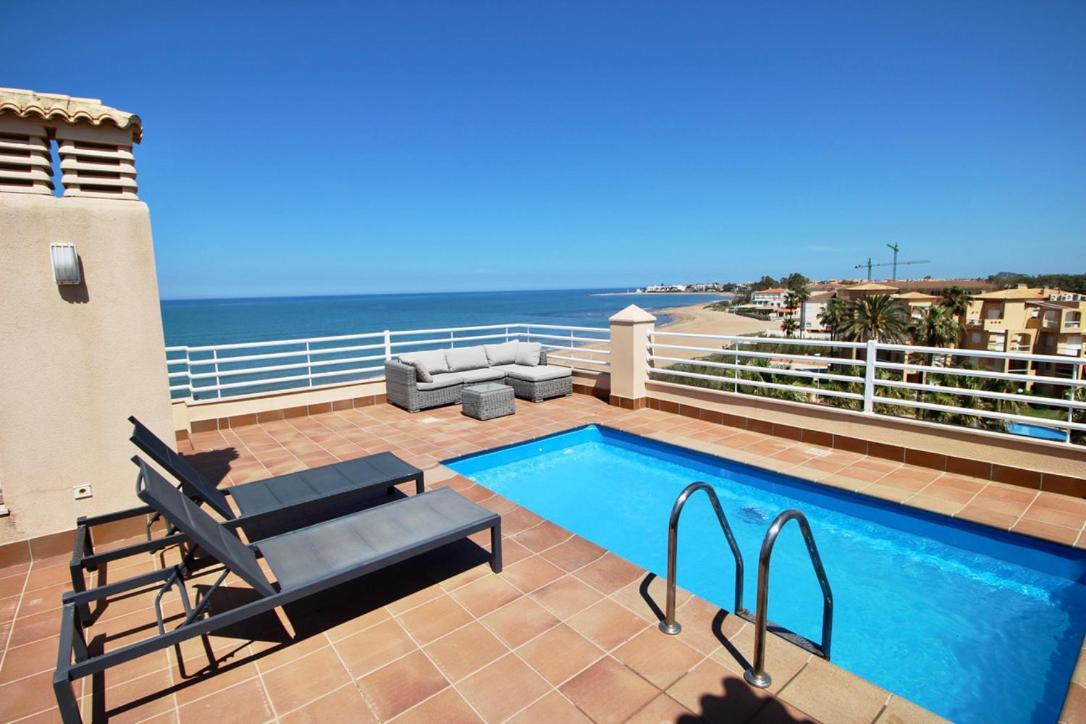 Atico Frontal Al Mar Con Piscina Privada By Homeprive Denia Exteriör bild